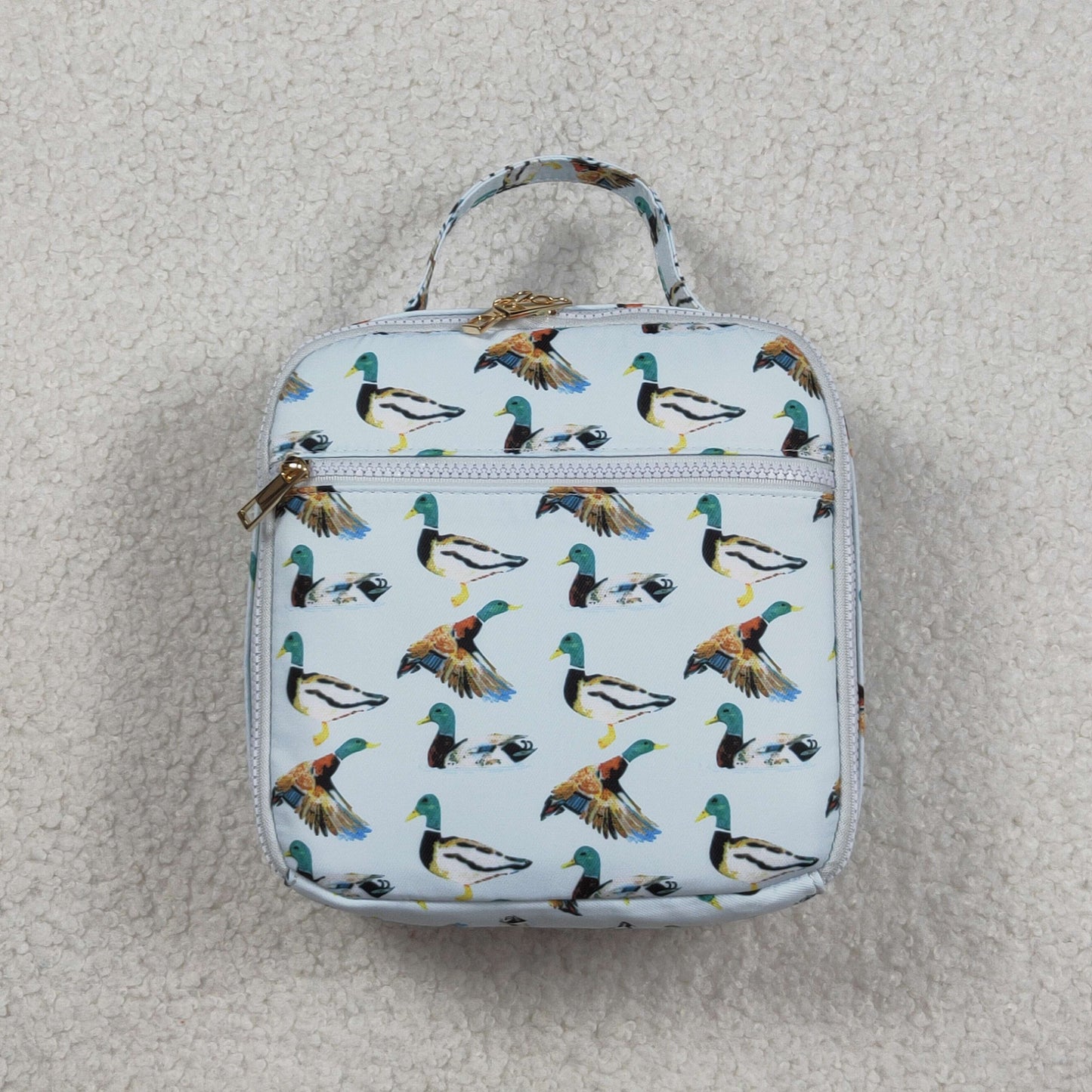 BA0276 Baby Kids Mallard Ducks Hunting Lunch Dinner Picnic Box Bag