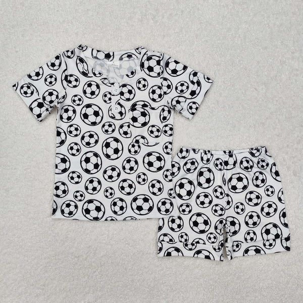 BSSO1008 Baby Boys Soccer Shirt Shorts Pajamas Clothes Set