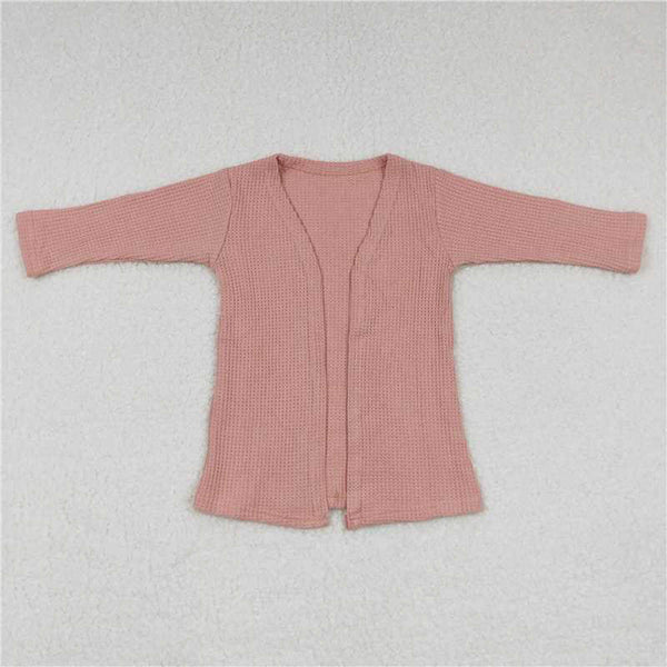 GT0248 Pink long sleeve cardigan top