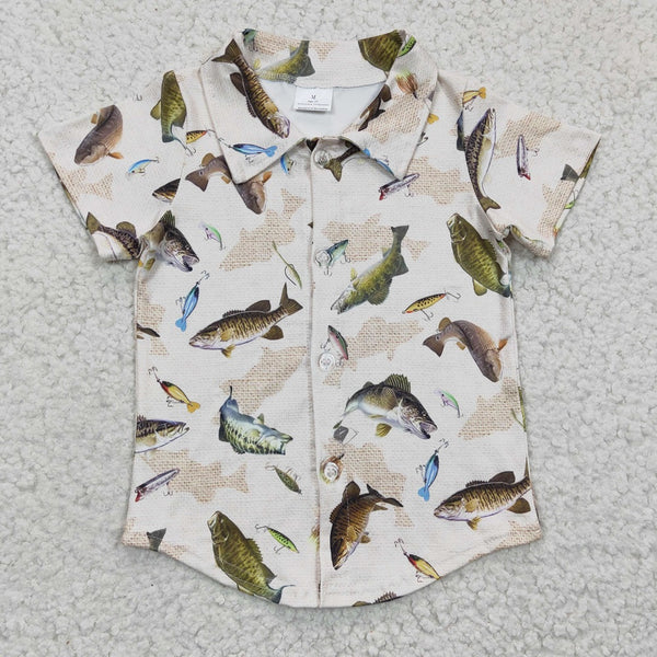 BT0179 Boys Fish Short Sleeve Shirt