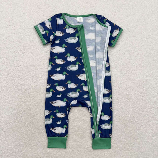 3.12 SR1897 RTS baby boy clothes mallard duck toddler boy summer romper-bamboo