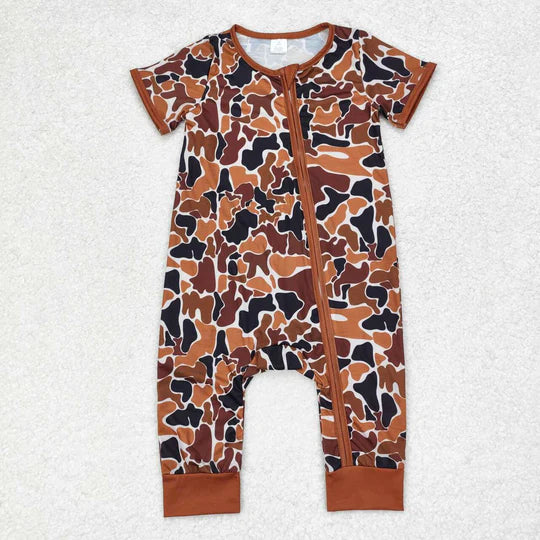 3.12 SR1895 RTS baby boy clothes camouflage toddler boy summer romper-bamboo