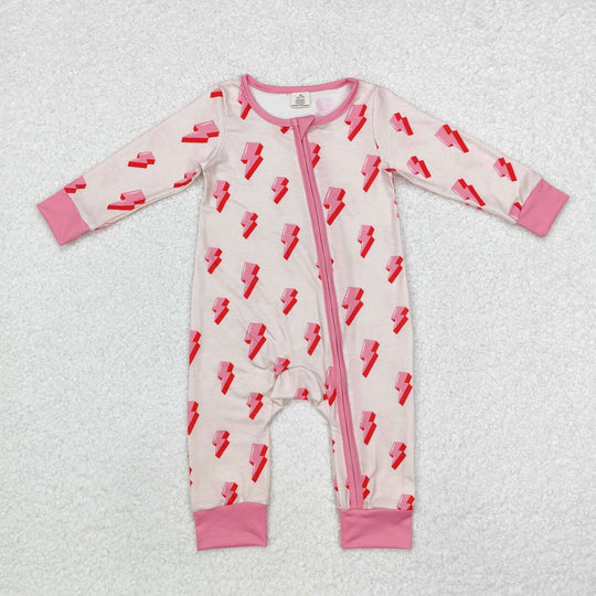 3.13 LR1983 RTS baby girl clothes lightning girl winter romper western clothes-bamboo