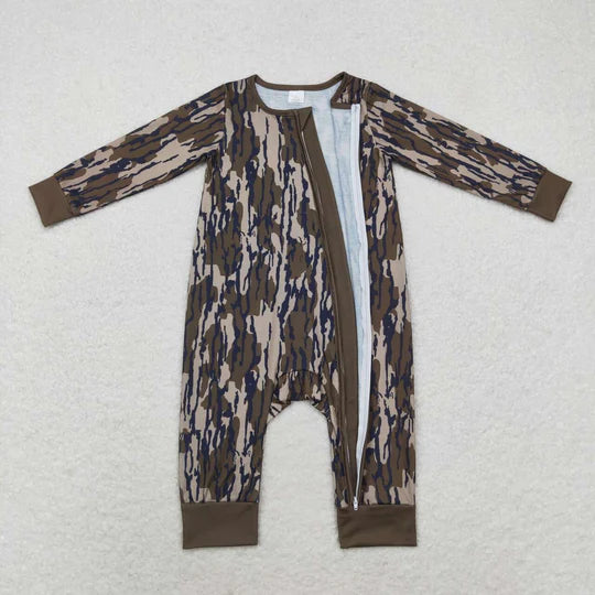 3.13 LR1452 RTS Bamboo baby boy clothes camouflage toddler boy winter romper