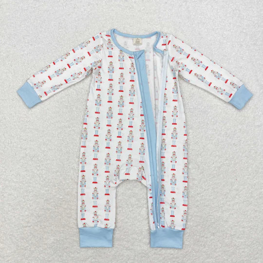 3.13 LR1184 RTS baby boy clothes soldier boy christmas winter romper -BAMBOO