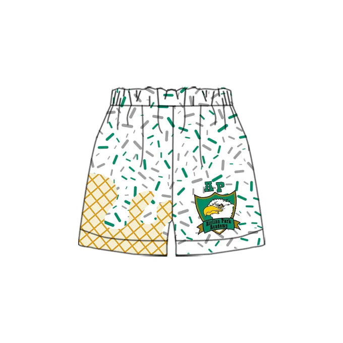 7.9 Custom Moq 3 Baby Girls Airline Park Team Sprinkles Sports Shorts