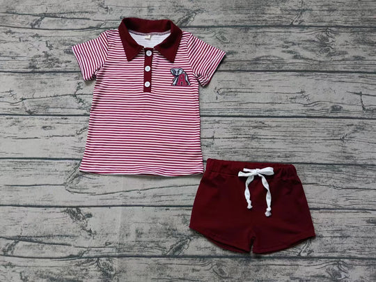 12.17 Custom order MOQ:3pcs each design baby boy clothes state boy summer shorts set 502