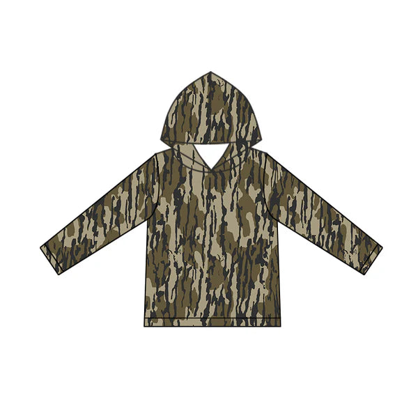 5.28 BT0920 Baby Boys Bottomland Camo Long Sleeve Hooded Tops Preorder