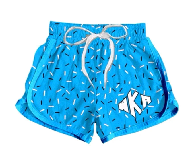 7.9 Custom Moq 3 Baby Girls Blue Drips Team Shorts Bottom