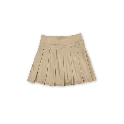 7.1 no moq GLK0123 pre-order baby girls clothes yoga khaki Skirts dress