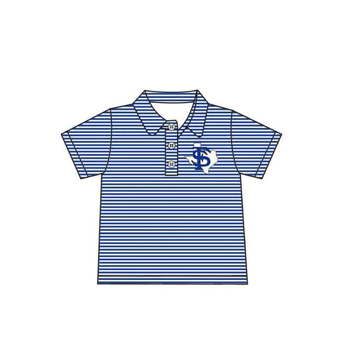 7.4 Custom Moq 3 Baby Boys Blue TS Short Sleeve Tee Pullovers Shirts Tops