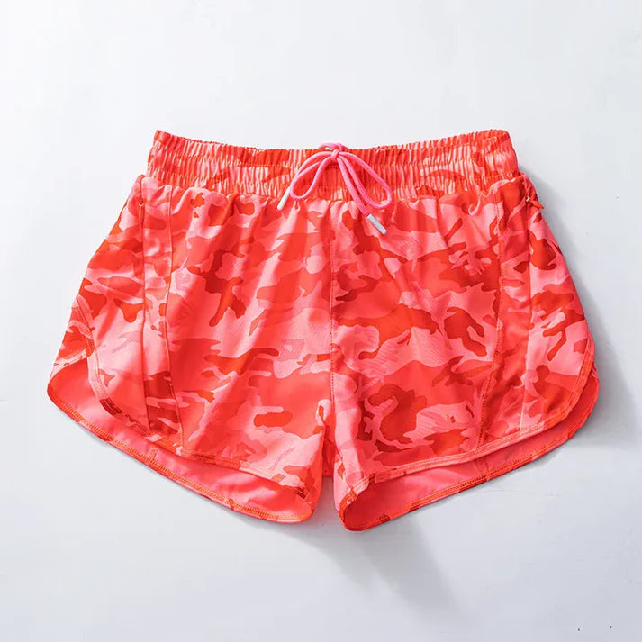 3.23 SS0477 Baby Girls Orange Camo Yoga Shorts Bottoms Preorder