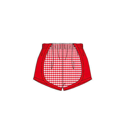3.28 SS0494 Baby Girls Red Pink Plaid Shorts Bottoms Preorder