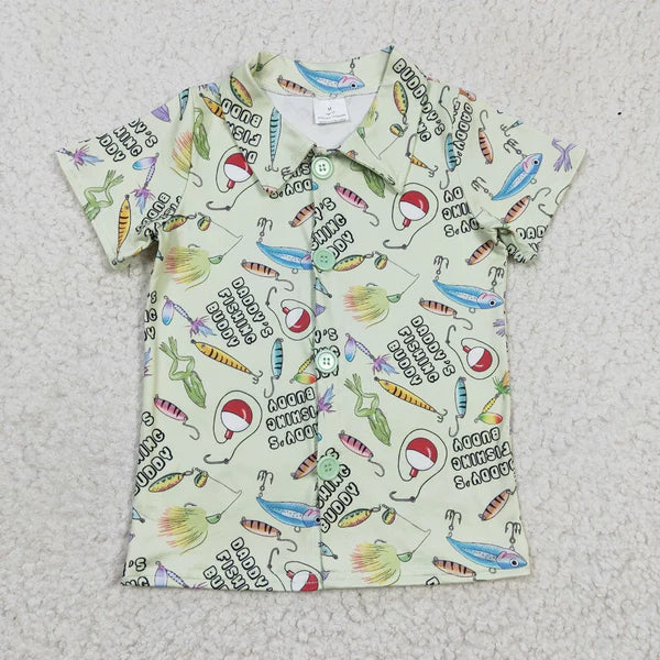 BT0125 Boys Daddy's Fishing Buddy Shirt