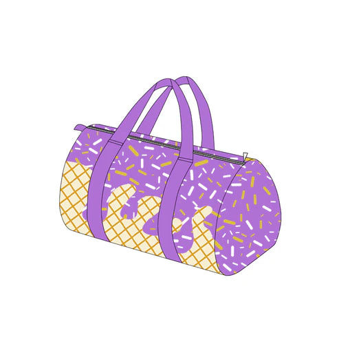 6.13 BA0321 Purple Ice Cream Drip Zipper Gym Bags Preorder