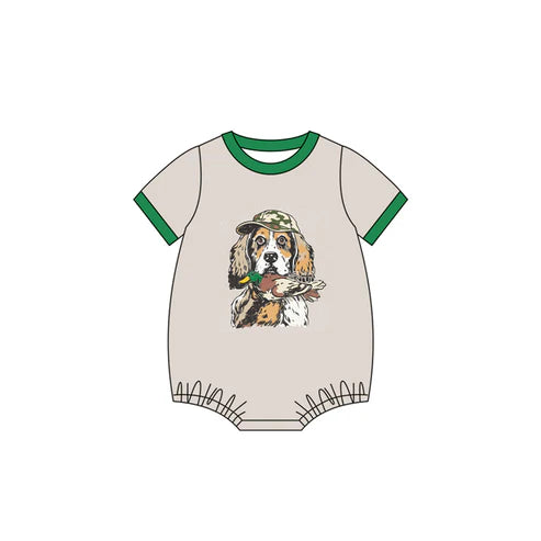 6.18 SR3091 Baby Boys Short Sleeves Dog Duck Rompers Preorder