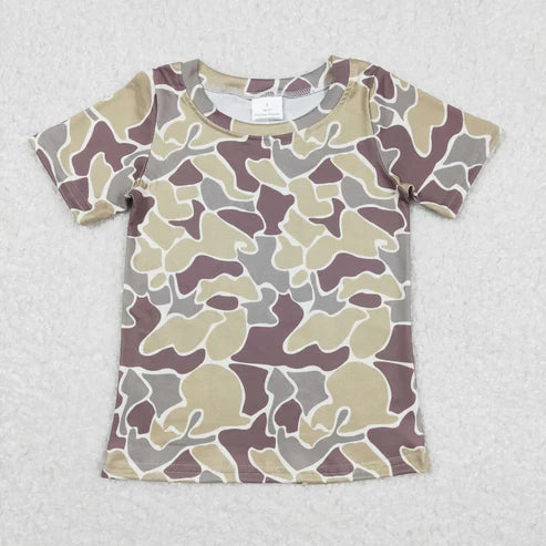 6.26 Sibling Baby Boys Short Sleeve Western Camo Tee Shirts Tops Rompers Brother Designs