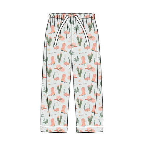 5.26 P0661 Adult Western Cactus Boots Bottom Pants Preorder