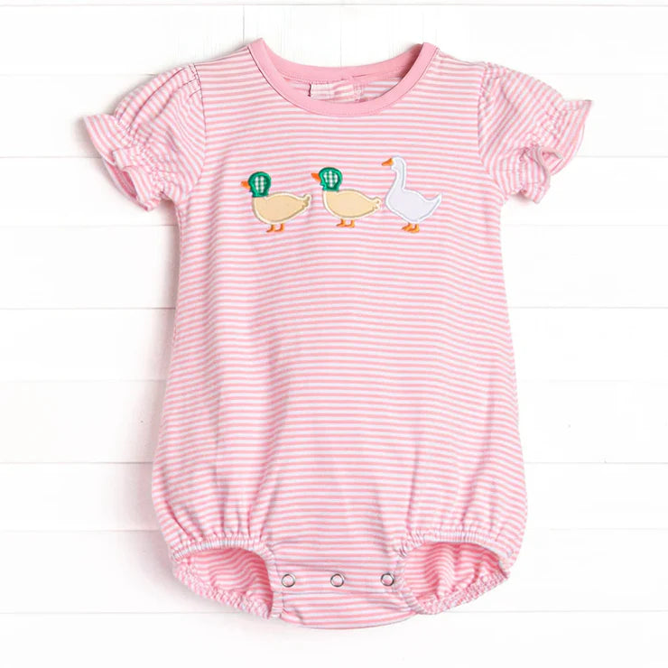 11.19 MOQ:5pcs SR3539 pre-order baby girl clothes mallard girl summer bubble