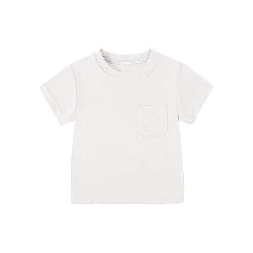4.16 BT1221 Baby Boys White Short Sleeves Tee Shirts Top Preorder