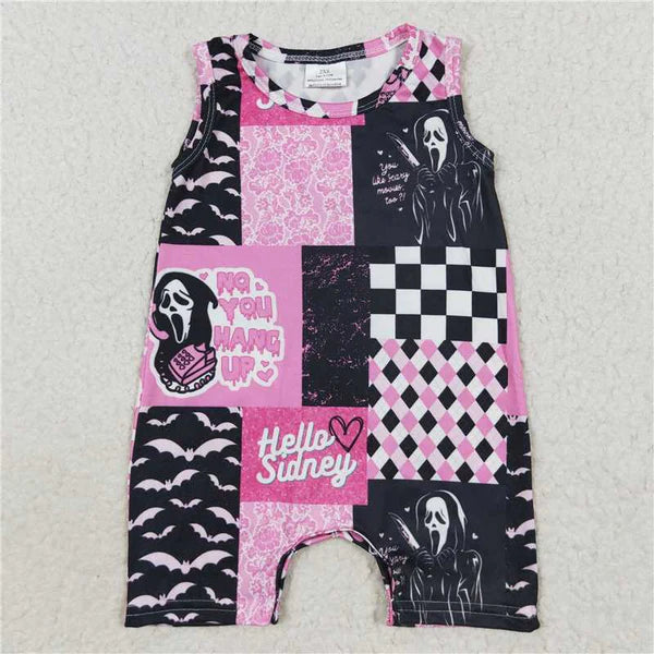 6.13 Sibling Baby Girls Halloween Call Shirt Ruffle Pants Clothes Sets Romper