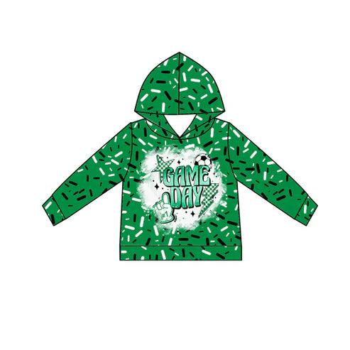 10.29 Custom Moq 8 Baby Kids Green Sprinkles Drip Game Day Team Hoodies Tops