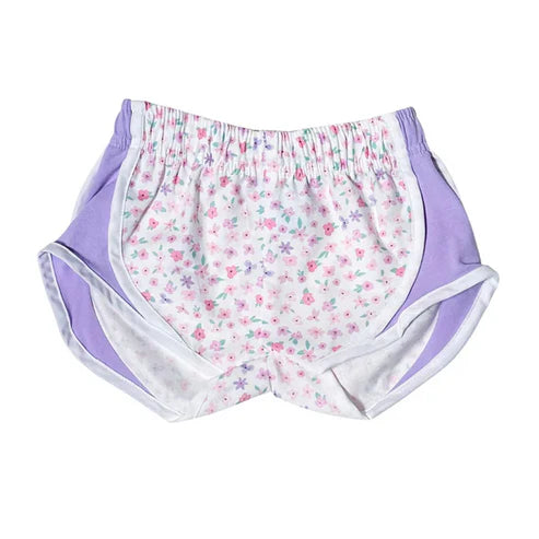 4.9 SS0524 Baby Girls Lavender Floral Strawberry Shorts Bottoms Preorder