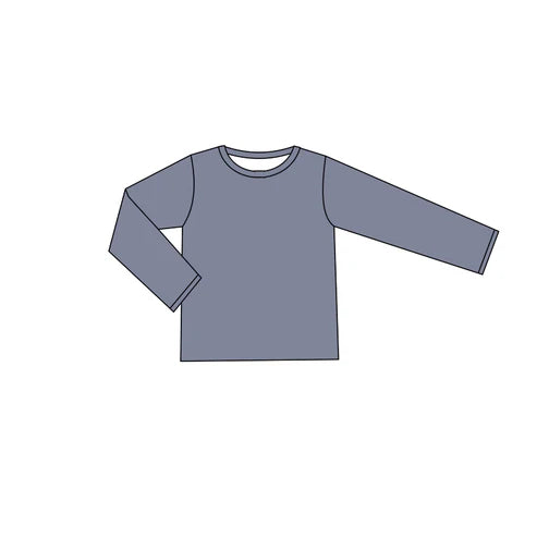 5.30 GT0801 Baby Kids Toddler Grey Long Sleeve Tee Shirts Tops Preorder