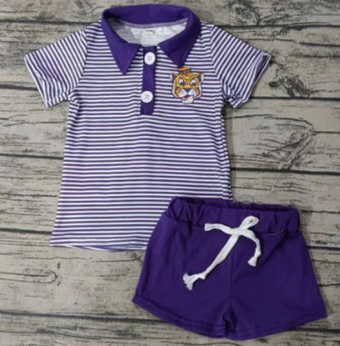 5.13 baby boys custom team design short sleeve pants suit