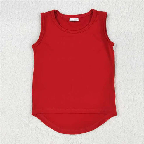 6.2 Sibling (5-9) Baby Girls Sleeveless Colorful Yoga Vests Top