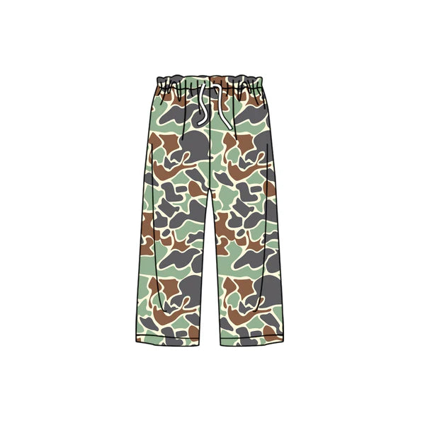 8.2 P0805 Adult Women Western Green Camo Flare Pants Preorder