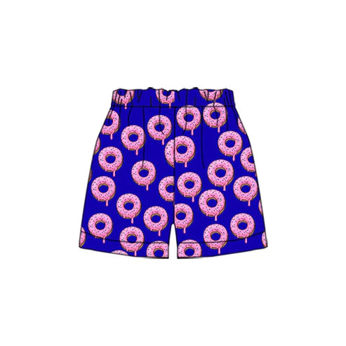 5.16 Preorder Moq 3 Baby Boys Team Blue Donuts Sports Shorts