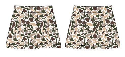 11.3 GLK0176 Baby Girls Ducks Dogs Deer Camo Southern Yoga Skirts Bottom Preorder