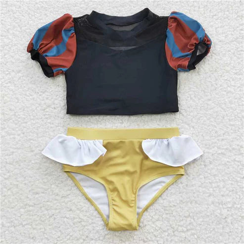 4.2 7 Colors Baby Girls Princess Two Pieces Beach Wear Swimsuits