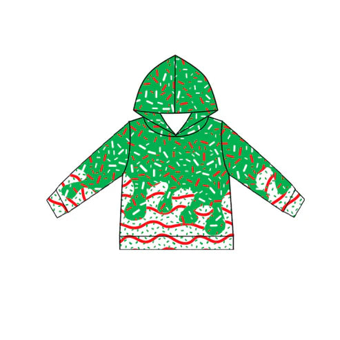 8.6 BT1316 Baby Boys Drip Christmas Trees Hoodies Top Preorder