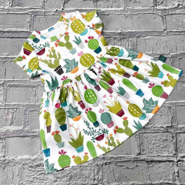 11.15 MOQ:5pcs GSD3103 pre-order toddler clothes cactus girl summer dress
