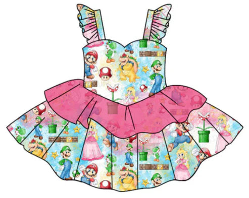 5.13 Girls cartoon color flying sleeve group