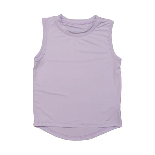 4.21 GT0995 Baby Girls Lavender Sleeveless Yoga Active Tee Shirts Vest Preorder