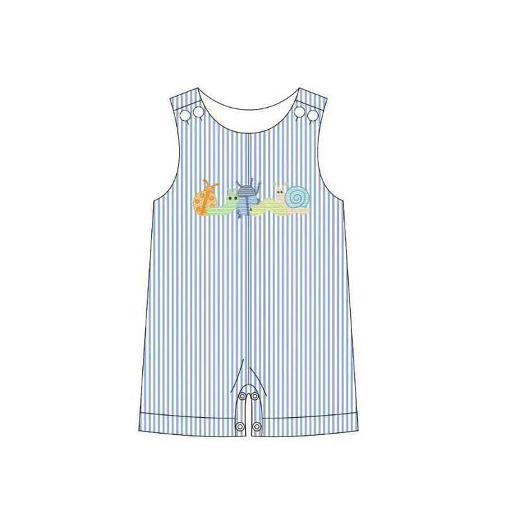 12.1 MOQ:5pcs SR3666 pre-order baby boy clothes snails boy summer bubble