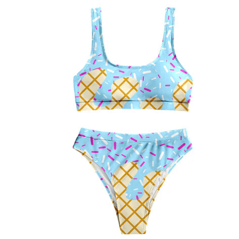 8.7 S0577 Adult Women Blue Drip Team Swimsuits Preorder
