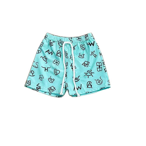 4.1 SS0509 Baby Boys Blue Letters Shorts Bottoms Preorder