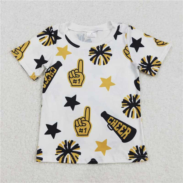 7.25 8 Colors Sibling Baby Girls Cheer Team Tee Shirts Tops