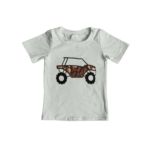 L-3.5 BT1178 Baby Boys Brown Bottomland Camo Truck Tee Shirts Tops Preorder