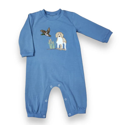 5.24 LR1896 Baby Infant Boys Southern Dog Duck Hunting Rompers preorder