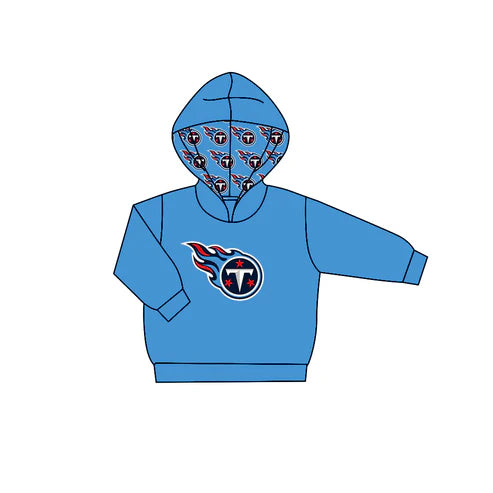 7.31 Custom Moq 5 Baby Boys Blue Long Sleeve Stars T Team Hoodies Top