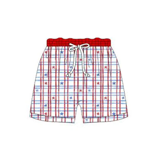 12.5 MOQ:5pcs S0662 pre-order baby boy clothes star boy 4th of July summer swim shorts