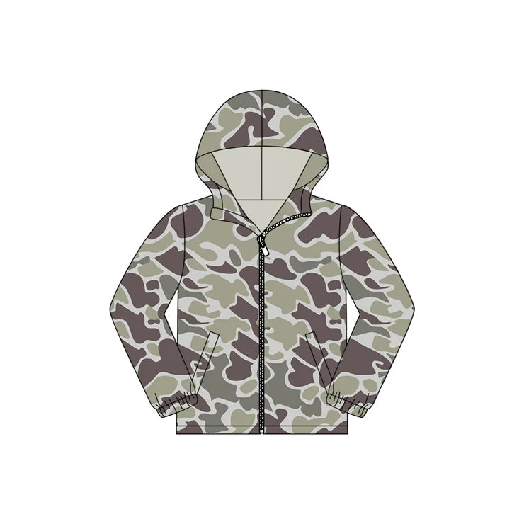 11.8 MOQ:5pcs BT1524 pre-order toddler boy clothes camo boy winter top shirt
