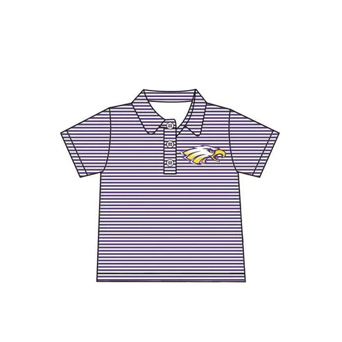 7.4 Custom Moq 3 Baby Boys Green Stripes Short Sleeve Pullovers Tee Shirts Tops