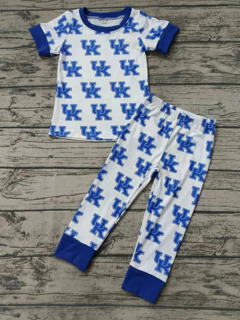 5.7 Baby Boys White Team UK Top Pants Pajamas Clothes Sets order preorder (moq 3)