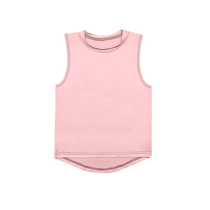 4.17 GT0999 Baby Girls Pink Sleeveless Yoga Active Tee Shirts Vest Preorder